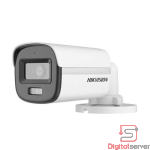 CAMARA TUBO HIKVISION COLORVU DS-2CE10DF0T-LPFS / IP67 / F1.0 / LUZ HÍBRIDA INTELIGENTE / PARA EXTERIOR 