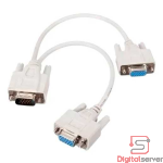 CABLE SPLITTER DIVISOR DUPLICADO VGA 1 MACHO  A 2 HEMBRAS
