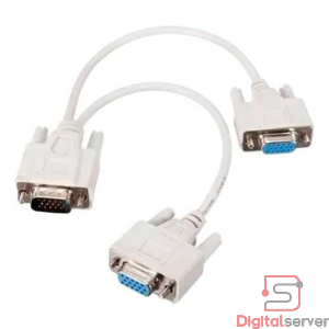 CABLE SPLITTER DIVISOR DUPLICADO VGA 1 MACHO  A 2 HEMBRAS