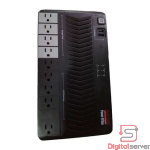 UPS MARUSON 800VA / 420W / 9 TOMAS AVR / 2 PUERTOS USB COAXIALES