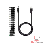 CABLE DE ALIMENTACION UNIVERSAL TIPO C CON 14 ADAPTADORES INTERCAMBIABLES