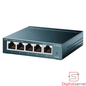 SWITCH TP-LINK TL-SG105 5 PUERTOS / GIGABIT / 10/100/1000MBPS / METALICO 