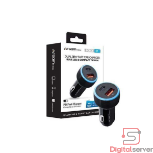 CARGADOR VEHICULAR ARGOM TECH FORCE C1 38W / USB-18W / TIPO-C DE 20W / CARGA RAPIDA 