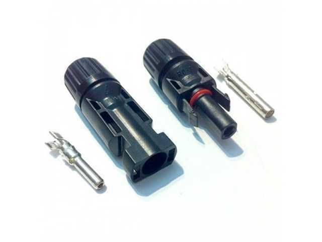 CONECTORES MC4 PARA PANELES SOLARES / 1 MACHO Y 1 HEMBRA / PAREJA