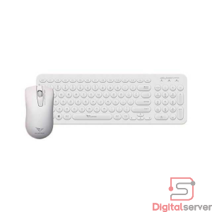 COMBO DE MOUSE Y TECLADO ALCATROZ JELLYBEAN U2000 / USB / BLANCO 