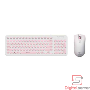 COMBO DE MOUSE Y TECLADO ALCATROZ JELLYBEAN U2000 / USB / ROSADO