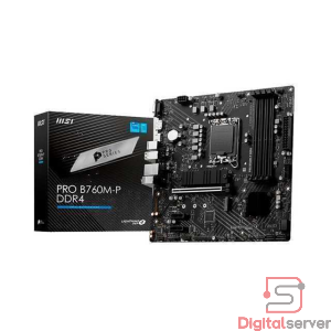 MAINBOARD PLACA MADRE MSI PRO B760M-P DDR4 / SOCKET LGA 1700 / PCIE 4.0 / SERIE PRO / NEGRO / ATX / DDR4