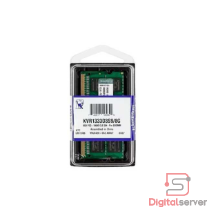 MEMORIA RAM KINGSTON DDR3 8GB 1333MHZ / PC3-10600 / CL9 / 204 PIN / SODIMM / PARA LAPTOP 