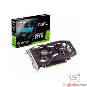 TARJETA GRAFICA DE VIDEO ASUS DUAL GEFORCE RTX 3050 OC / 6GB / GDDR6 / 2 VENTILADORES