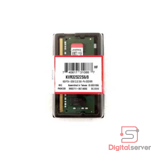 MEMORIA RAM KINGSTON KVR32S22S6/8 DDR4 8GB 3200MHZ / SODIMM / 1RX8 / PC4-3200 PARA LAPTOP