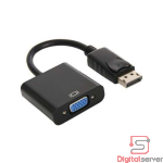 ADAPTADOR CONVERTIDOR DISPLAY PORT MACHO A VGA HEMBRA
