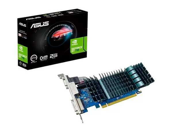TARJETA GRAFICA DE VIDEO ASUS GT 710 / DDR3 2GB / GEFORCE NVIDIA / HDMI-DVI-VGA / GPU TWEAK III