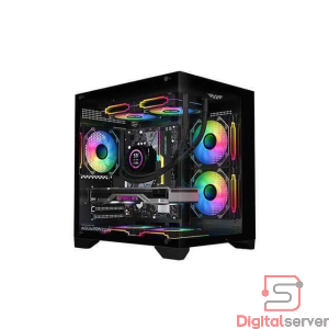 CASE ARMAGGEDDON AQUARON WIBO / GAMER / COLOR NEGRO / VIDRIO TEMPLADO LATERAL Y FRONTAL / USB 3.0 / CON UN VENTILADOR