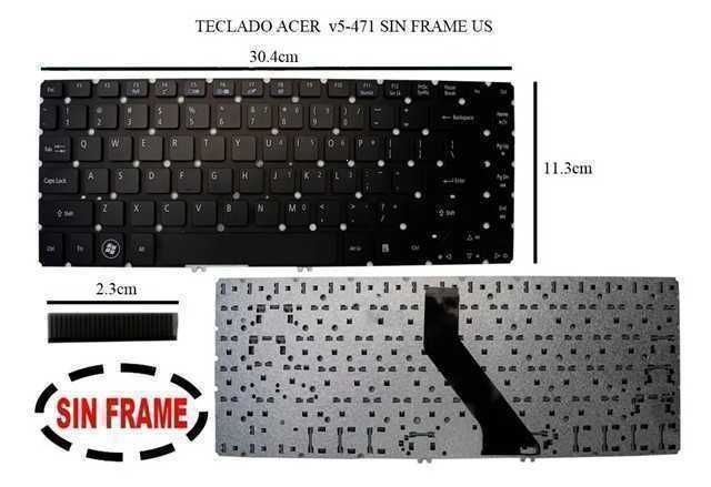 TECLADO PARA LAPTOP ACER ASPIRE V5-431 V5-471 V5-471G V5-471P V5-471PG V5-472 V5-473 V5-473P V5-473G V5-473PG