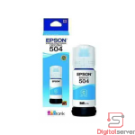 BOTELLA DE TINTA EPSON 504 ORIGINAL / AZUL CIAN / SISTEMA ECOTANK / 70ML