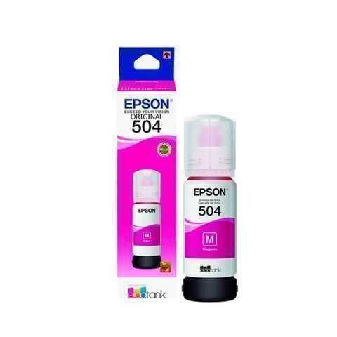 BOTELLA DE TINTA EPSON 504 ORIGINAL / MAGENTA ROJA / SISTEMA ECOTANK / 70ML