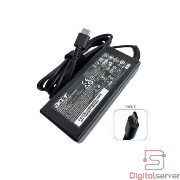 CARGADOR ACER TIPO C / 20V / 3.25A / 65W / MODELO A16-065N1A
