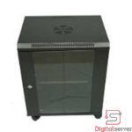 GABINETE RACK 12U CON VIDRIO TEMPLADO REFORZADO (53.0 cm × 40.0 cm × 60.0 cm) / GRATIS VENTILADOR 