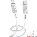 CABLE DE CARGA RAPIDO DUDAO TIPO-C A LIGHTNING / 1.20M / PD20W / L6S / BLANCO