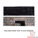 TECLADO SONY / ESPAÑOL / VAIO FIT 15E / SVF1521 / SVF1531 / SVF1532 / SVF1521A1E / SVF1541 /