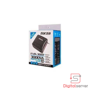 REGULADOR DE VOLTAJE FORZA FVR-3001 / 3000VA / 1500W / 110V / 4 TOMAS / AVR