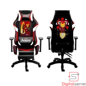 SILLA GAMER CON ALTAVOCES / NEGRA / AVENGERS KIDS