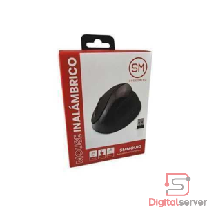 MOUSE WIRELESS SPEEDMIND SMMOU10 VERTICAL / RECARGABLE / 6 BOTONES / ERGONOMICO / NEGRO /