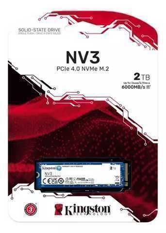 UNIDAD DE ESTADO SÓLIDO SSD NV3 KINGSTON 2TB M.2 / PCIE 4.0 X 4 NVME / 6000MB/S