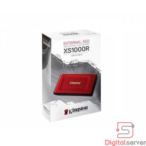 UNIDAD DE ESTADO SOLIDO SSD EXTERNO / KINGSTON XS1000R / 2TB /  USB 3.2 GEN 2 / HASTA 1050MB/S / DISEÑO COMPACTO / ROJO / PORTÁTIL