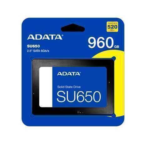 UNIDAD DE ESTADO SÓLIDO / SSD ADATA SU650 / 960GB / SATA III / 2.5” / 6Gb/s