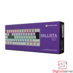 TECLADO MECÁNICO PRIMUS / BALLISTA 61T / USB / ESPAÑOL / INTERRUPTOR ROJO / COLOR BLANCO