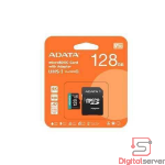 MICRO SD ADATA 128GB / UHS-I U3 V30 A2 / 100MB/S / 4K FHD / CLASE 10 / ADAPTADOR SD / RESISTENTE AL AGUA Y GOLPES