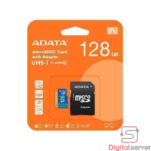 MICRO SD ADATA 128GB / UHS-I V10 A1 / 100MB/S / FHD / CLASE 10 / ADAPTADOR SD / RESISTENTE AL AGUA Y GOLPES