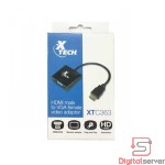 ADAPTADOR DE VIDEO / HDMI MACHO A VGA HEMBRA / XTECH XTC363 / CONVERSOR DIGITAL A ANALÓGICO / HD 1080P