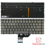 Teclado para laptop HP envy x360 13-AN 13-AG 13-AH 13-AQ 13-AR / Plateado