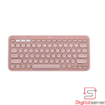 TECLADO BLUETOOTH MULTIDISPOSITIVO / LOGITECH K380S / ROSADO / PEBBLE KEYS 2 / SILENCIOSO