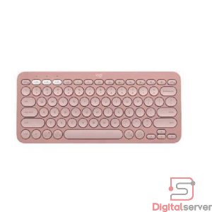 TECLADO BLUETOOTH MULTIDISPOSITIVO / LOGITECH K380S / ROSADO / PEBBLE KEYS 2 / SILENCIOSO