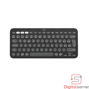TECLADO BLUETOOTH MULTIDISPOSITIVO / LOGITECH K380S / NEGRO / PEBBLE KEYS 2 / SILENCIOSO