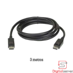 CABLE DISPLAYPORT A DISPLAYPORT 4K / 60HZ / COBRE / 3 METROS