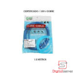 PATCH CORD UTP CAT 6 | 100% COBRE | CERTIFICADO ROHS Y FLUKE | 1.5 METROS