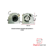 FAN / COOLER / VENTILADOR / PARA LAPTOP GATEWAY / GWTN156-ABR / GWTN141-4 / 4 PINES / 