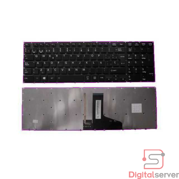 TECLADO PARA TOSHIBA SATELLITE P50-A P50T-A P50-B P50T-B P55-A P55T-A P55-B P55T-B P55T-B5360 P70-A P75-A RADIUS P50W-B P55W / RETROILUMINADO / ESPANO