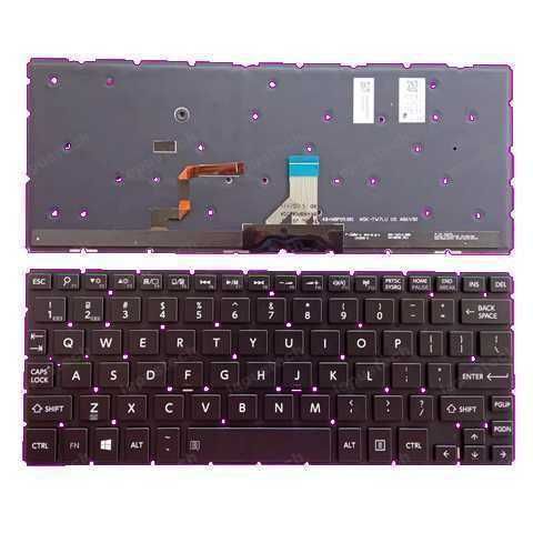 TECLADO PARA LAPTOP TOSHIBA / SATELLITE RADIUS L15W / L15W-B / L15W-B0301SM SL / RETROILUMINADO / ESPAÑOL /