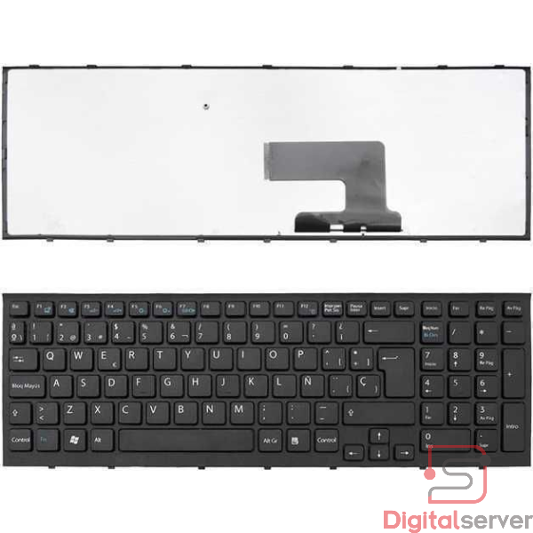 TECLADO PARA LAPTOP SONY VAIO PCG-71912L PCG-71913L PCG-71914L VPCEH VPC-EH VPC-EH 148971481 9Z.N5CSQ.30S  ESPAÑOL / CON MARCO