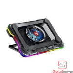 BASE DE ENFRIAMIENTO PARA LAPTOP / MARVO ATLAS FN-43 / 14-19" / RGB / 1 VENTILADOR / 2200 RPM / 89 CFM / SOPORTE TELÉFONO / 2 USB / AJUSTABLE / SILENC