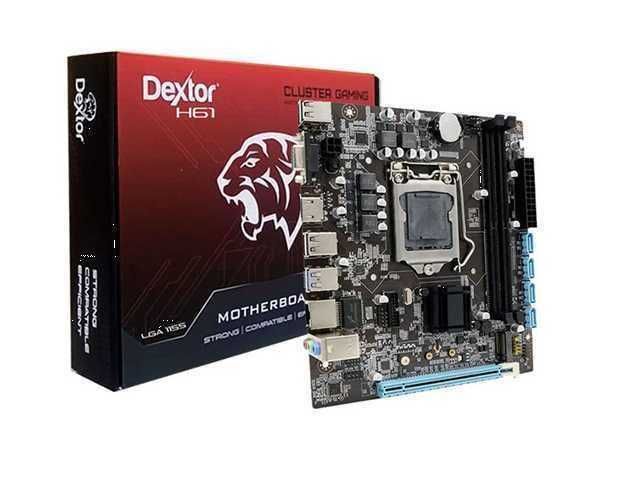 TARJETA MADRE MAINBOARD DEXTOR H61 SOCKET LGA 1155 DDR3 INTEL 2DA Y 3ERA GEN.