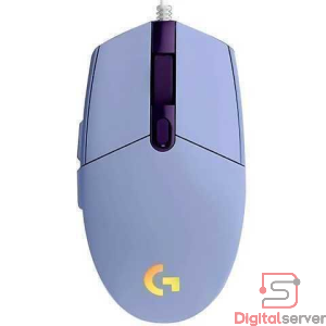 MOUSE GAMER LOGITECH G203 / LIGHTSYNC RGB / 8000 DPI / 6 BOTONES / SENSOR PRECISO / COLOR LILA /