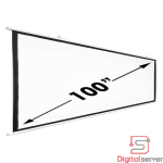 PANTALLA MANUAL PARA PROYECTOR DE 100 PULGADAS 16:9 TAMAÑO: 200CM X 80CM