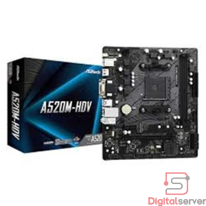 MAINBOARD ASROCK A520M / DDR4 / MICRO-ATX / SOCKET AM4 AMD / HDMI / DVI / NEGRO