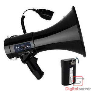 MEGAFONO PORTATIL RECARGABLE NITRON / PARLANTE / GRABADORA DE VOZ / SIRENA / CONTROL DE VOLUMEN / USB / SD/MMC / AUX / REPETICION DE MENSAJES
